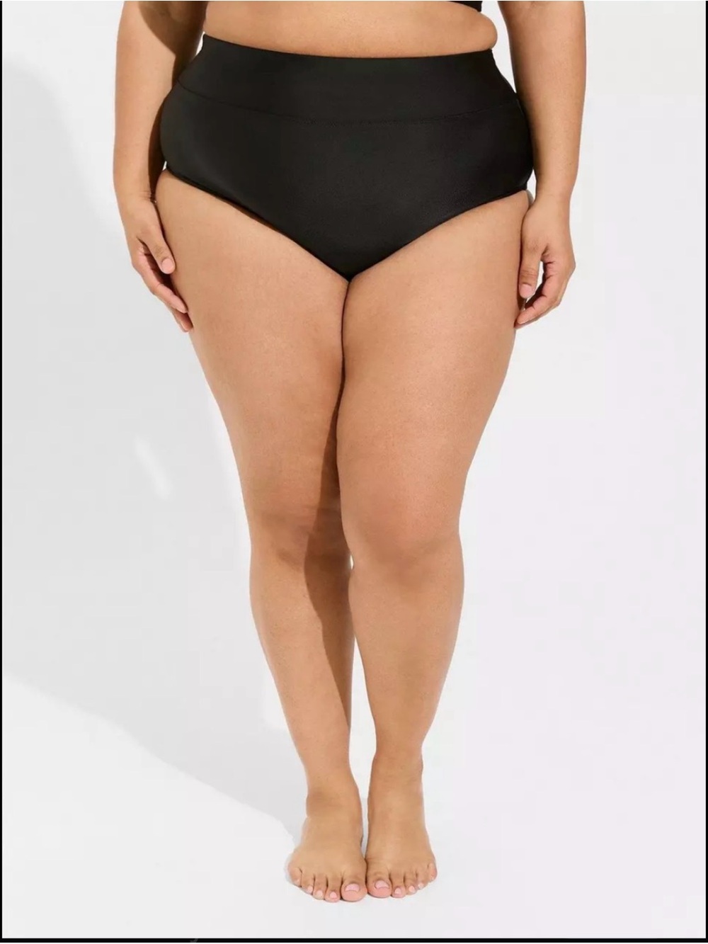 torrid Black High-Waist Bikini Bottom - Full Coverage